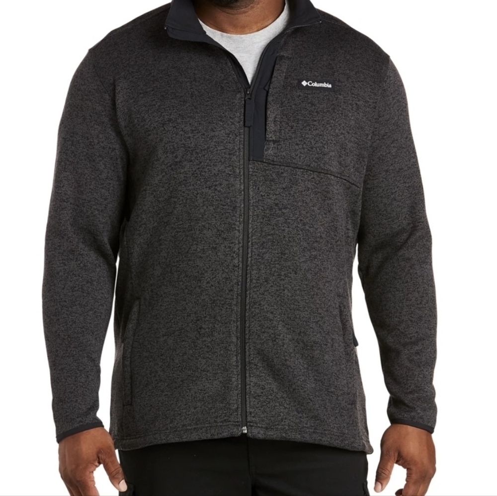 Columbia Charcoal‎ Gray Full-Zip Fleece Jacket